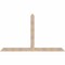 Ekena Millwork Portland Smooth Timber Gable Bracket, Douglas Fir, 96"W x 56"H x 1 1/2"D x 5 1/2"F, 14/12 Pitch GBW096X56X0206POR00SDF - alternate 1